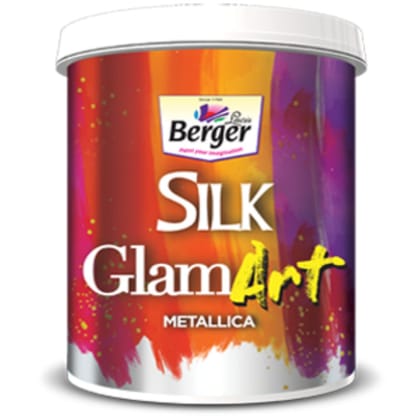 Berger Paints Silk Glamart Metallica Silver 200 ml Wall Paint