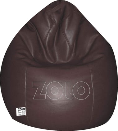 ZOLO L - Brown - Bean Bag (Without Filling) - Cover Only