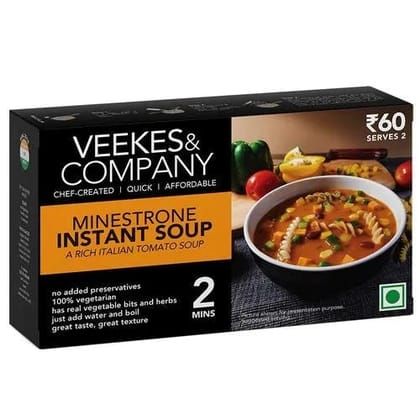Veekes & Company Instant Soup Mix - Minestrone Soup, 30 gm