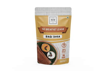 The Breakfast League Ragi Dosa Premix, Ready to cook Breakfast mix, Ready in 10 mins, Instant Dosa batter, Millet Dosa, 80g