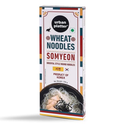 Urban Platter Somyeon Wheat Noodles, 250g (Thin Korean Noodles, Chewy texture, Oriental Style, Product of Korea)