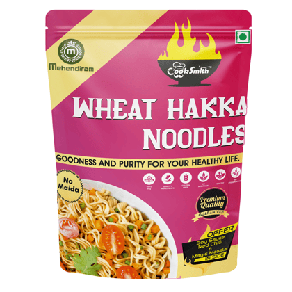 Cook Smith Healthy Whole Wheat Noodles| No Maida, No Fried, No MSG, No Preservatives | Sun Dried |Naturle Colours | Wheat Noodles | Cook Smith Noodles  Pack 200gm (Pack of 1)