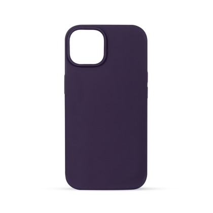 Croma Soft Silicone Back Case for Apple iPhone 14 (Apple Compatible, Purple)