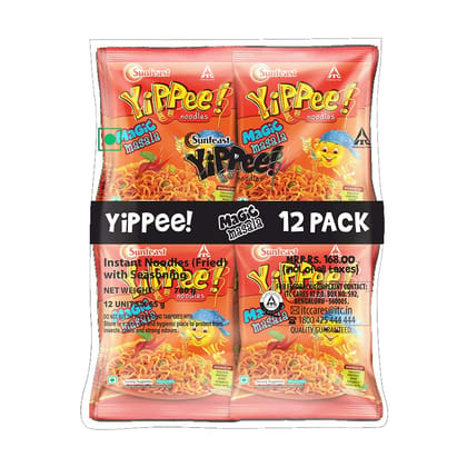 Yippee Magic Masala Noodles, 70G (Pack Of 12)