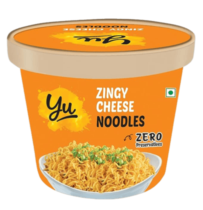 Yu - Cup Noodles - Zingy Cheese Flavour - Cheesy Noodles