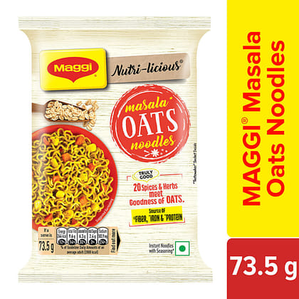 Maggi Noodles - Nutri-Licious Masala Oats, 73.5 G Pouch