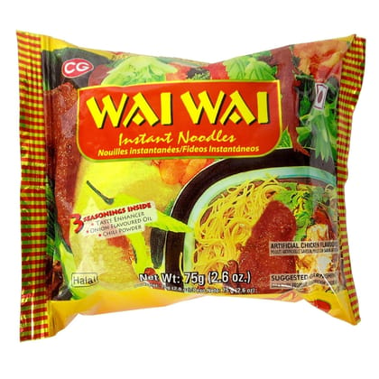 Wai Wai Chicken Noodles, 75 G