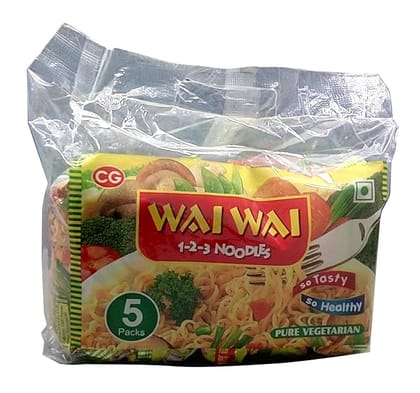 Wai Wai Instant Noodles - Veg Masala Flavor, 75 G
